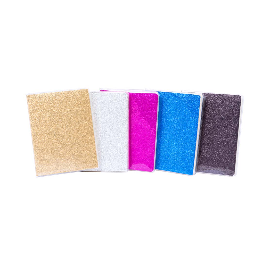 Diario Memobook Piccolo Copertina Morbida 80 Fogli Glitter Assortiti
