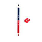 Matita Jumbo Bicolore Rosso-Blu Con Temperino