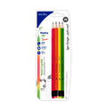 Matita Grafite Con Gomma Hb 4 pz Fluo
