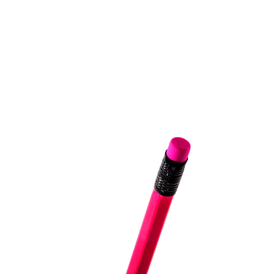 Matita Grafite Con Gomma Hb 4 pz Fluo