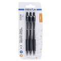 Penna a Sfera a Scatto Click Punta 0,7 mm 3 pz– Scrittura Fluida e Precisione (Nero)
