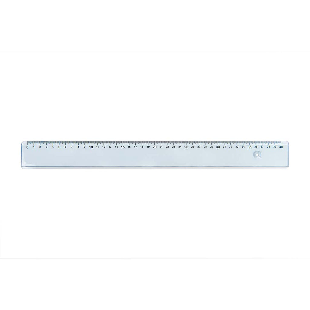 Riga Trasparente In Plastica Per Disegno Tecnico 40 cm