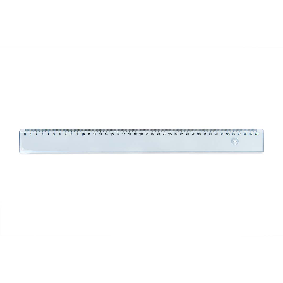 Riga Trasparente In Plastica Per Disegno Tecnico 40 cm