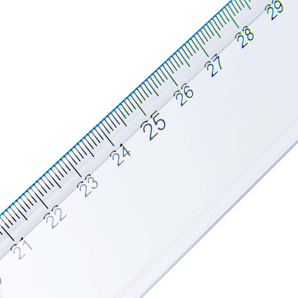 Riga Trasparente In Plastica Per Disegno Tecnico 40 cm