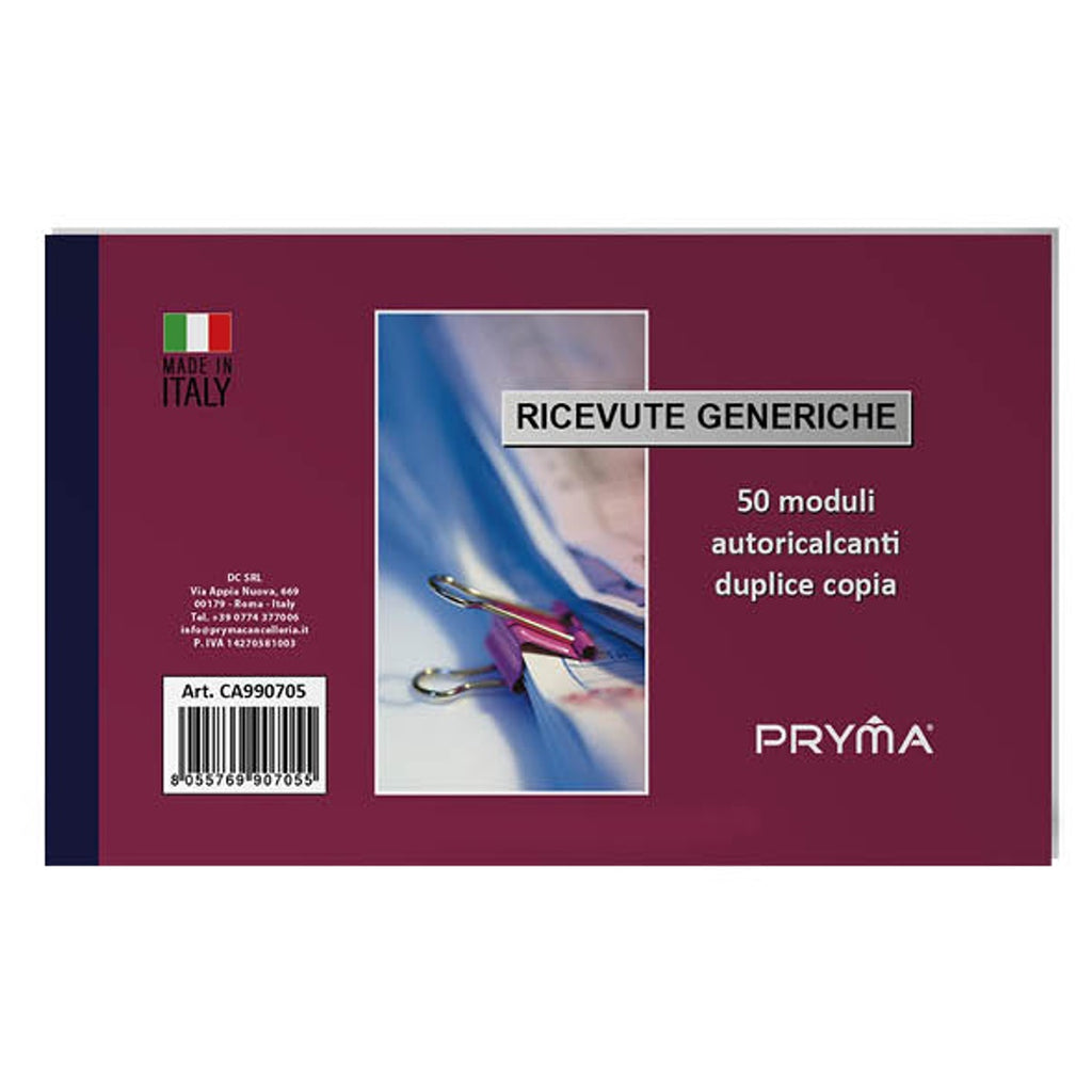 Blocco Ricevute Generiche