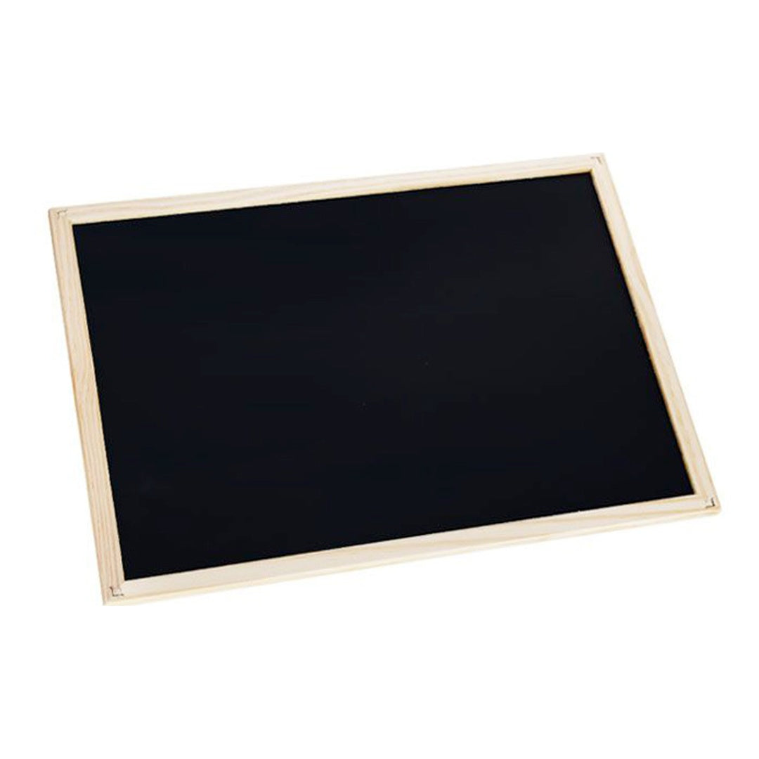 Lavagna Nera con Cornice in Legno