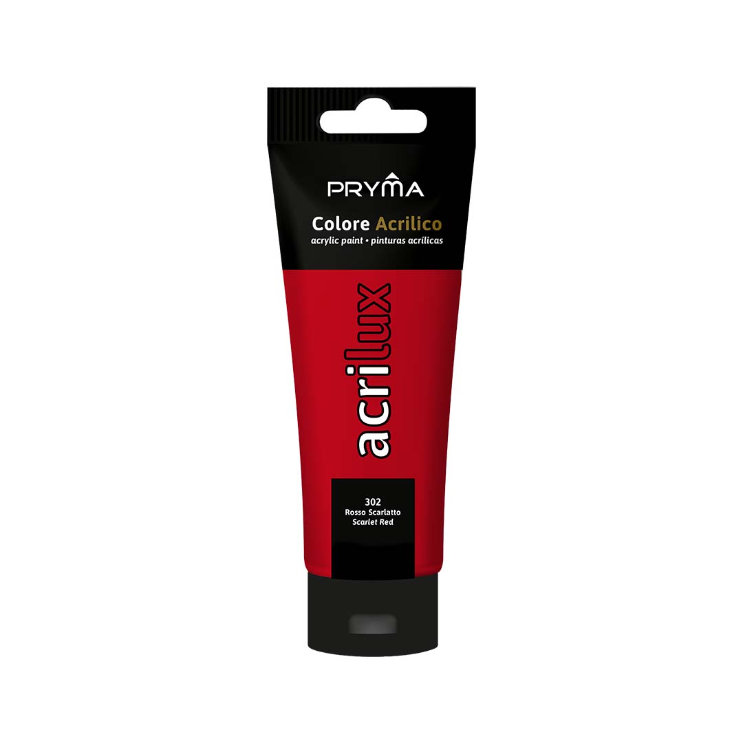 Colore Acrilico – 302 rosso scarlatto