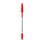 Penna a Sfera Handy con Fusto Trasparente, Punta da 1 mm – Rosso