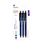 Penna Olio 0.7Mm 3 pz Blu