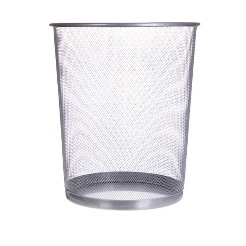 Cestino Rete in Metallo Argento
