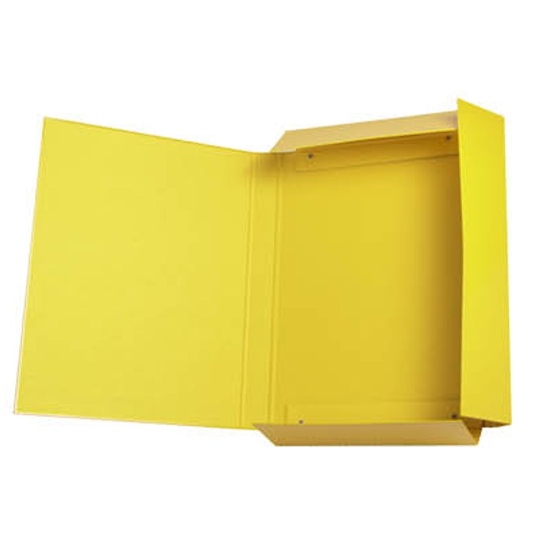 Cartella D3 con Elastico Piatto – Giallo