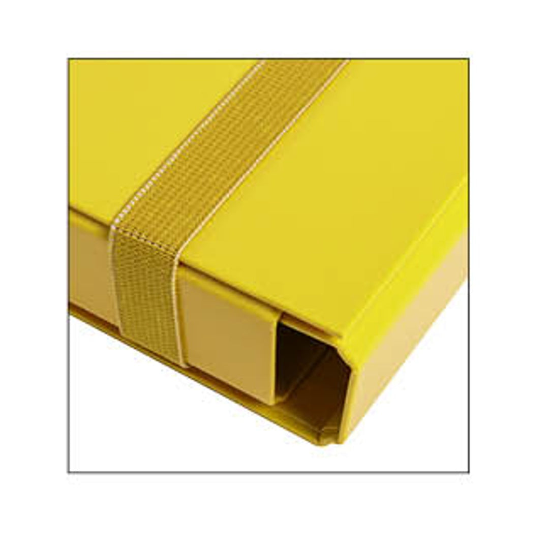 Cartella D3 con Elastico Piatto – Giallo