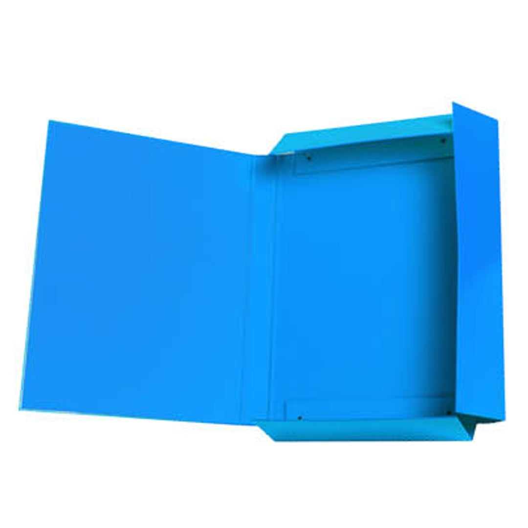 Cartella D3 con Elastico Piatto – Azzurro