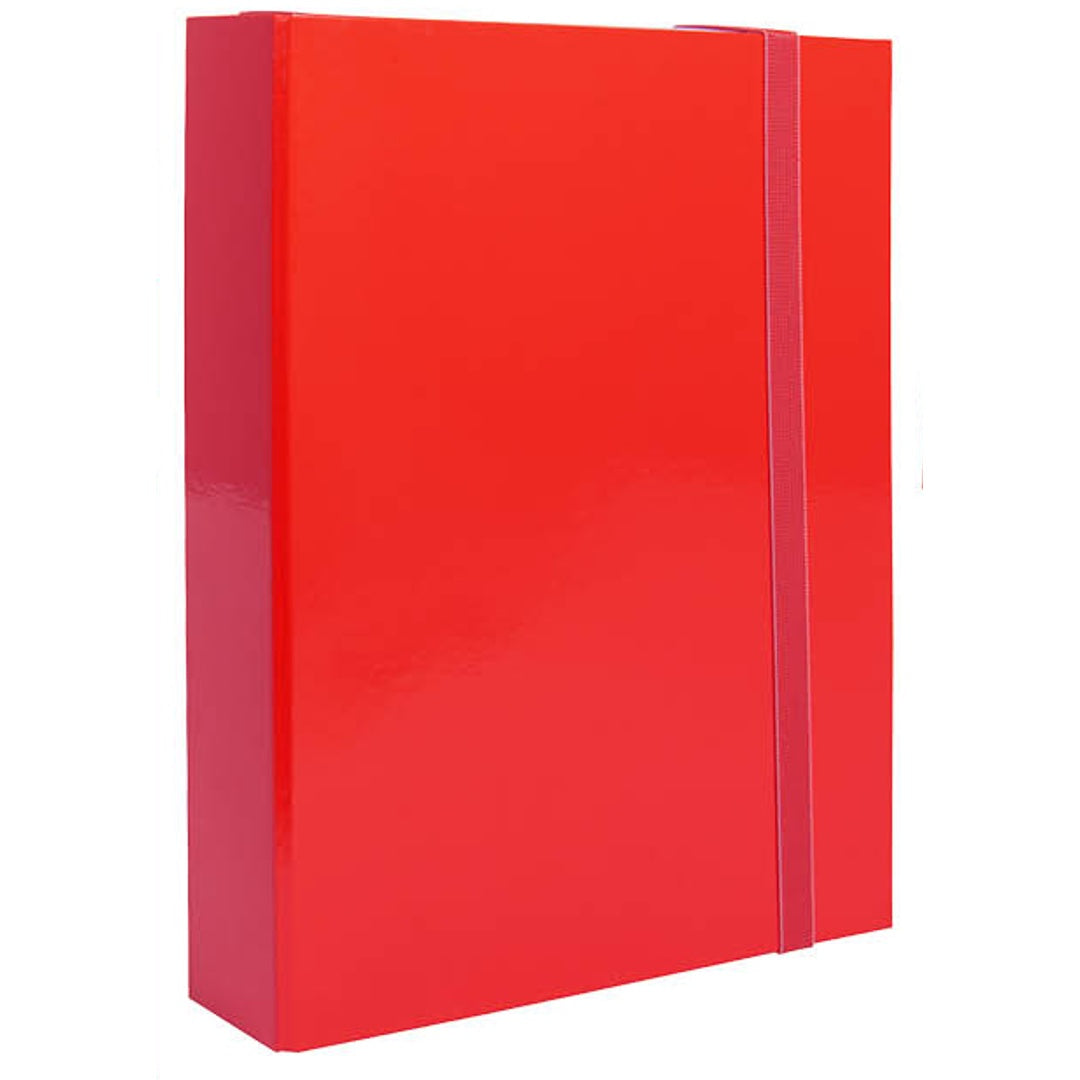 Cartella con Elastico Piatto – rosso d7