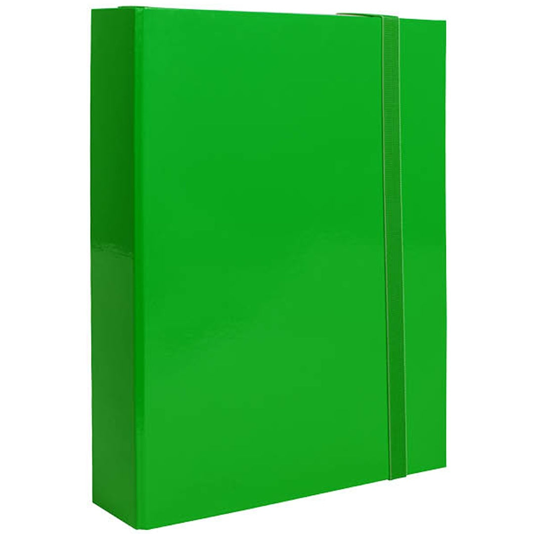 Cartella con Elastico Piatto – verde d7