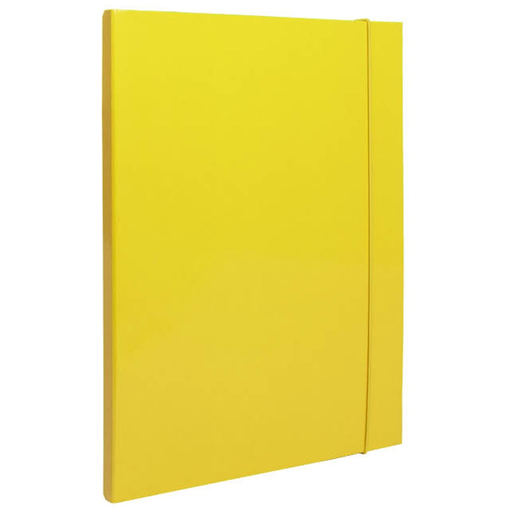 Cartella 3 Lembi con Elastico Tondo D1 Giallo