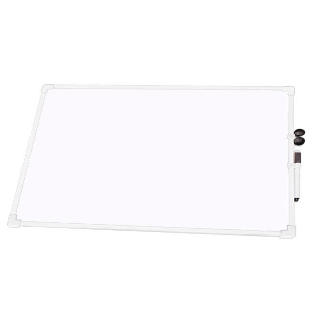 Lavagna Bianca Magnetica con Cornice in Alluminio – 35x50