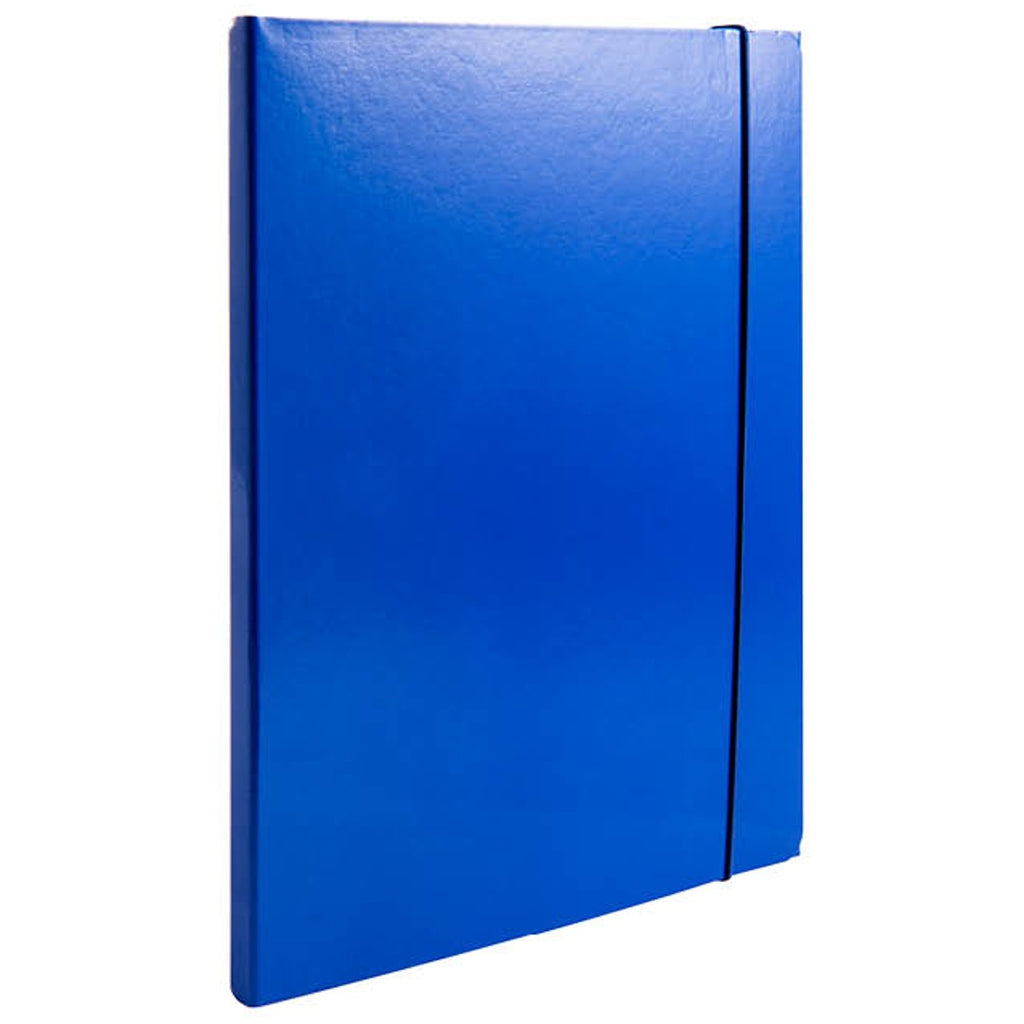Cartella 3 Lembi con Elastico Tondo D1 Blu