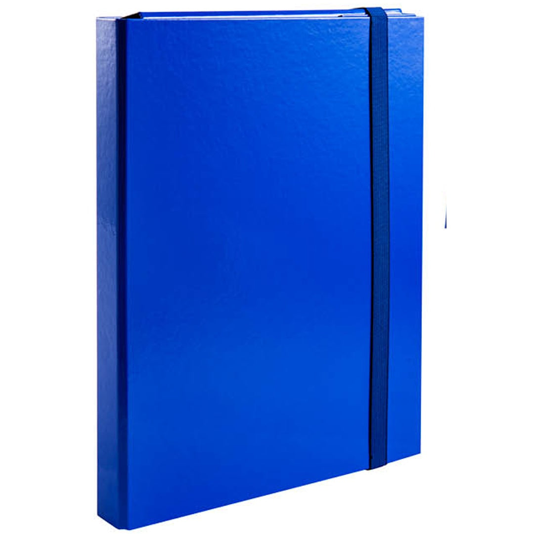 Cartella con Elastico Piatto – blu d5