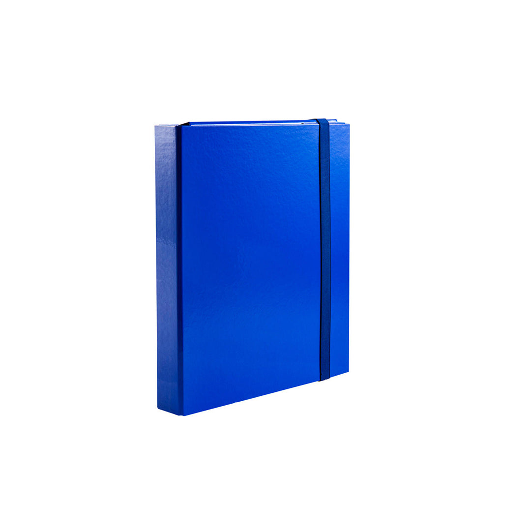 Cartella con Elastico Piatto – blu d7