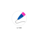 Penna Sfera Color Grip 0.7Mm 4 pz Nero