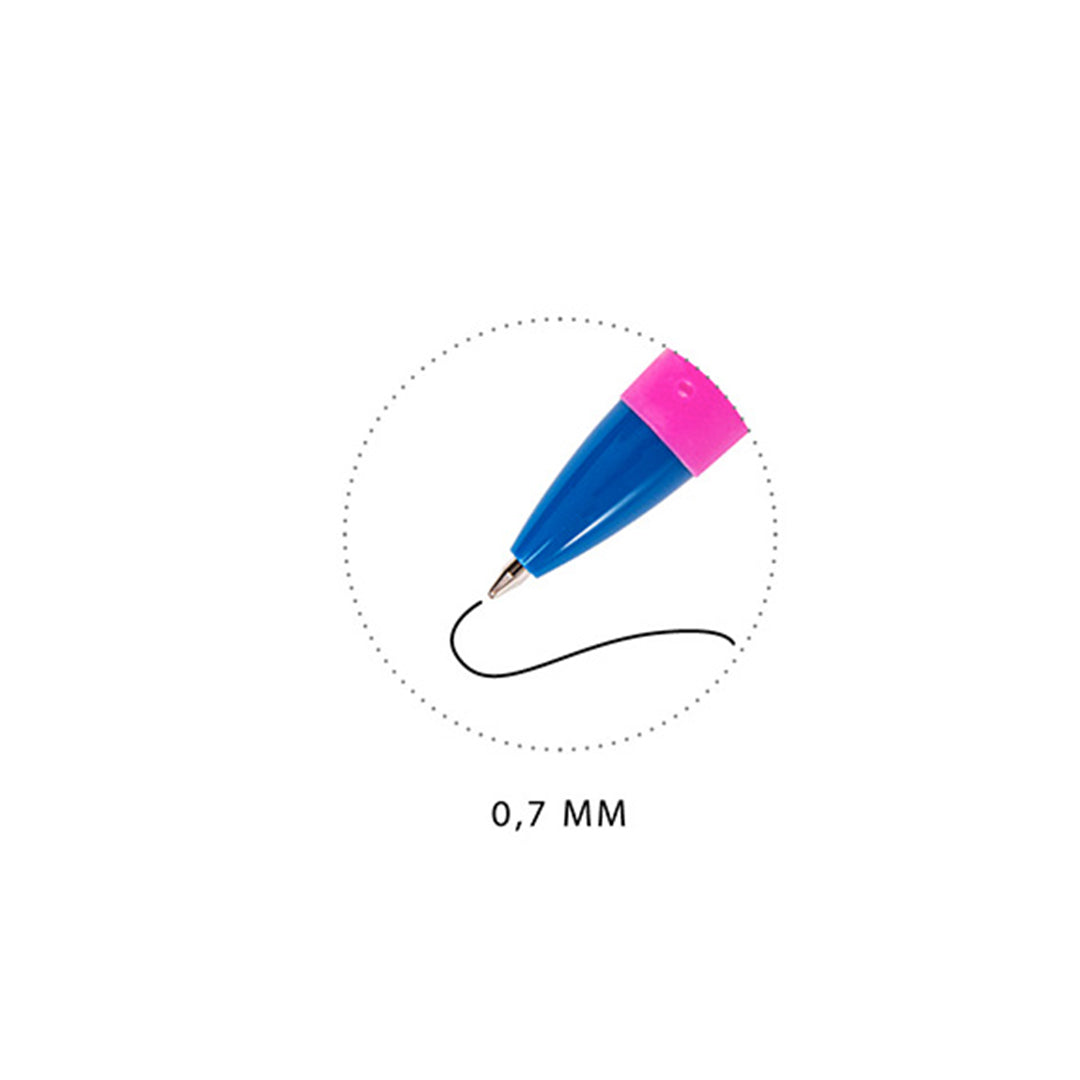 Penna Sfera Color Grip 0.7Mm 4 pz Nero