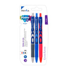 Penna Oil Gel Plume 2.0 0.7Mm 3 pz Colori Misti
