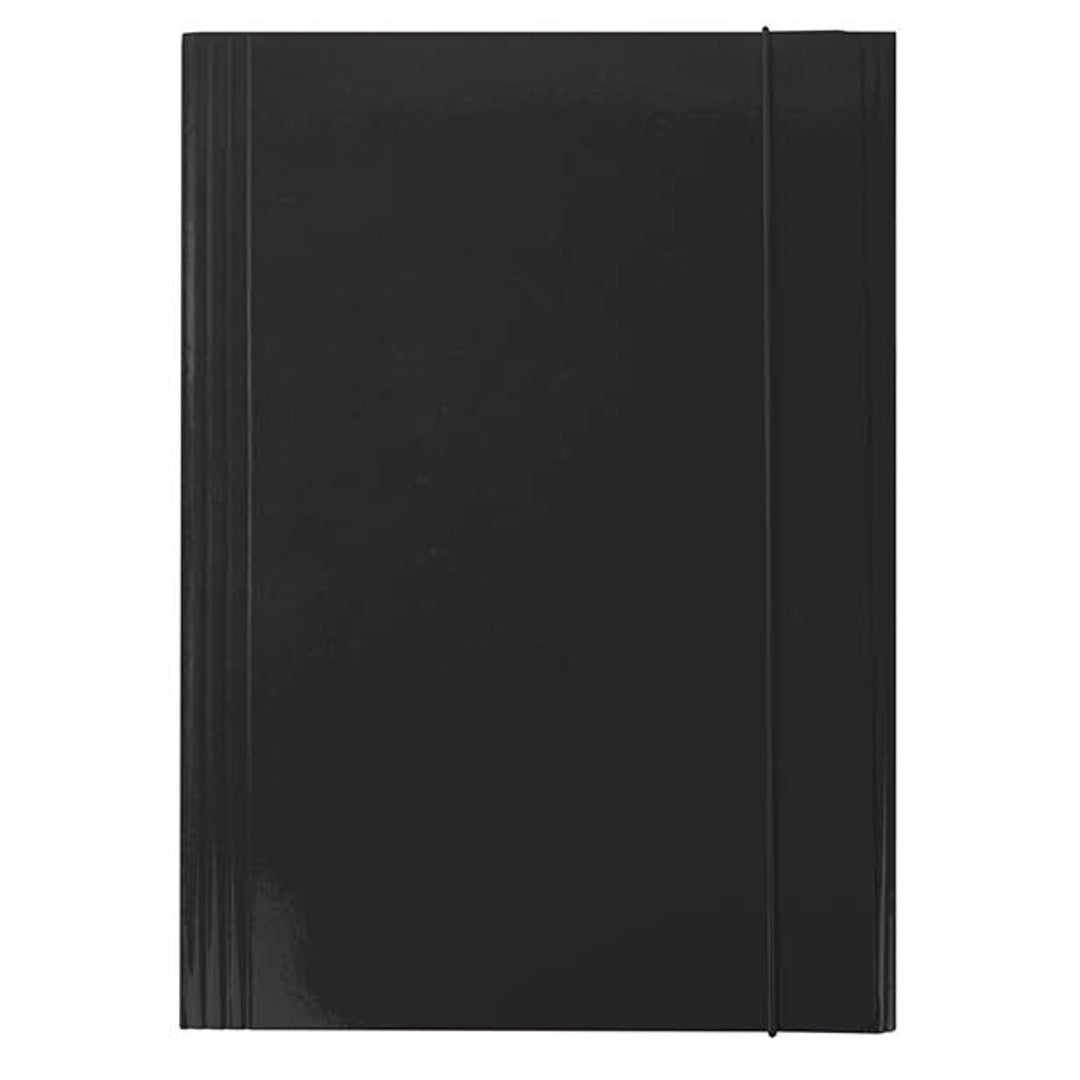 Cartellina 3L con Elastico – Cartella Rigida Colore – Nero