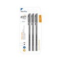 Penna Sfera Glam Argento 3 pz Nero