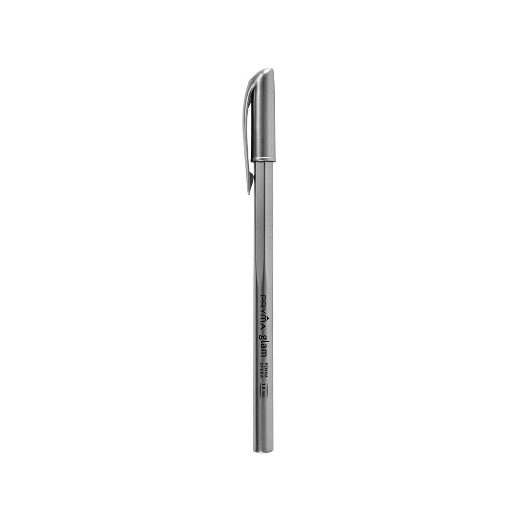 Penna Sfera Glam Argento 3 pz Nero