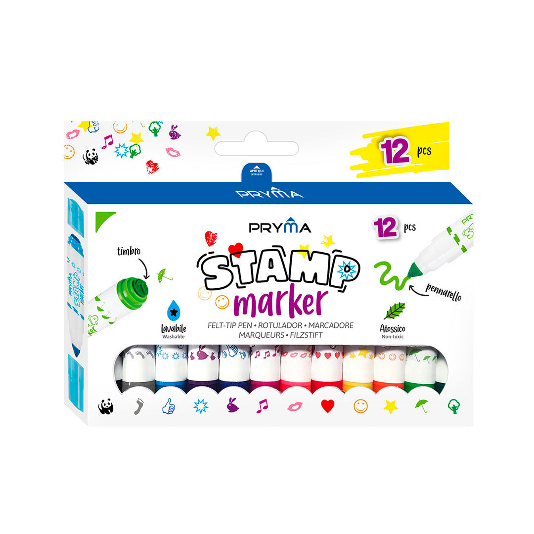 "Stamp Marker" Pennarelli Con Timbri Assortiti