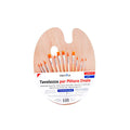 Tavolozza Legno+Pennello Nylon13 pz