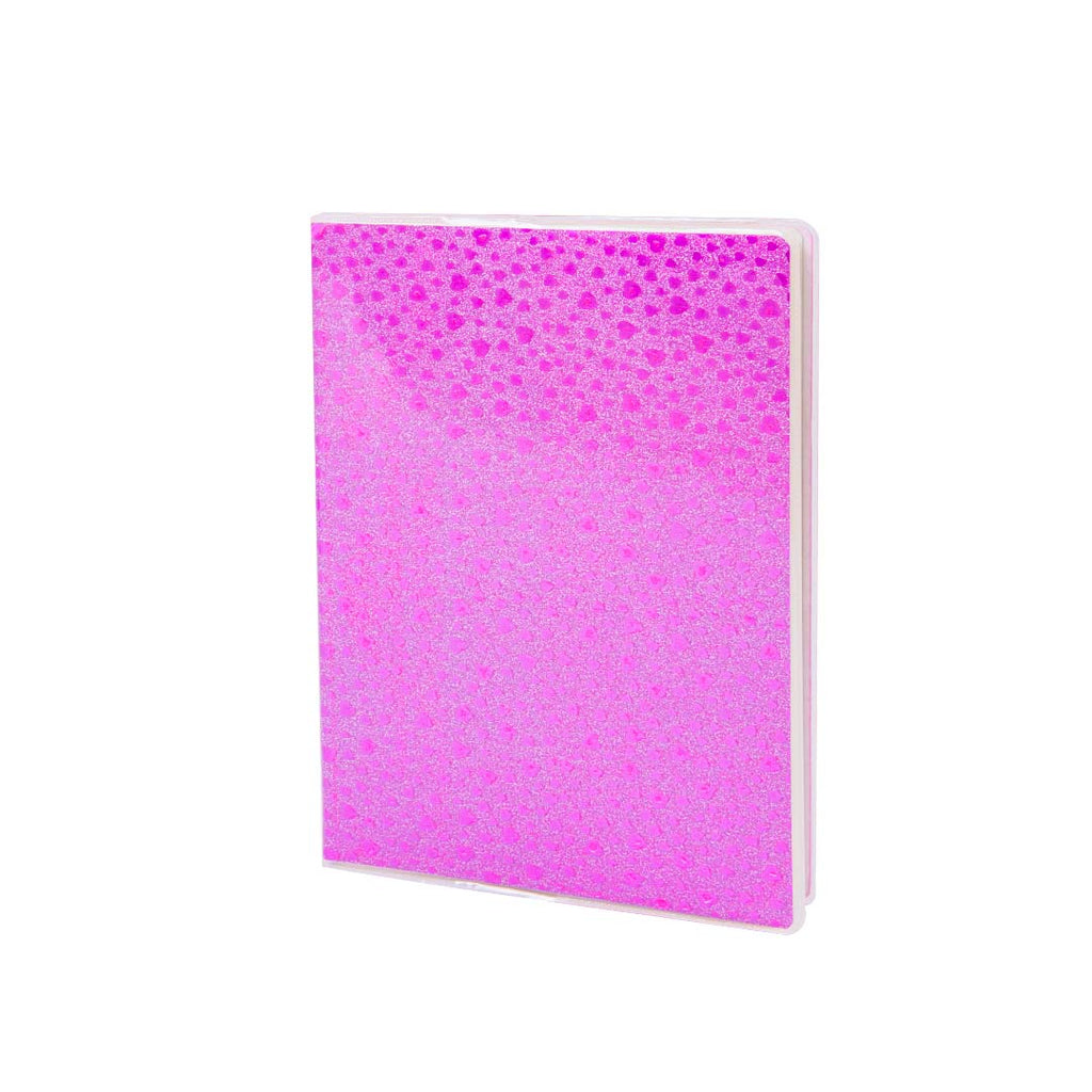 Diario Memobook Copertina Morbida 80 Fogli Fantasia Glitter Cuori Assortiti
