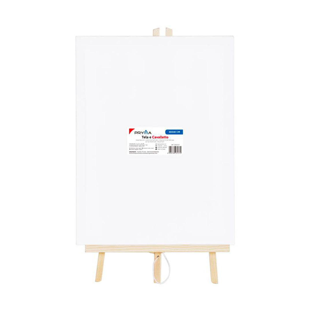 Cavalletto Da Pittura In Legno Con Tela Da – 30x40