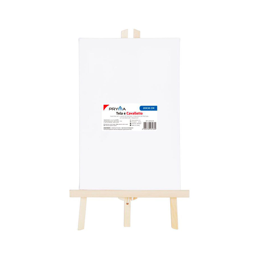 Cavalletto Da Pittura In Legno Con Tela Da – 20x30