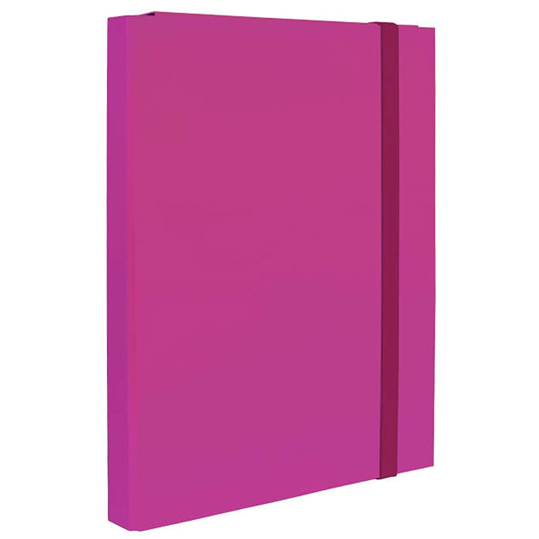 Cartella D3 con Elastico Piatto – Fucsia