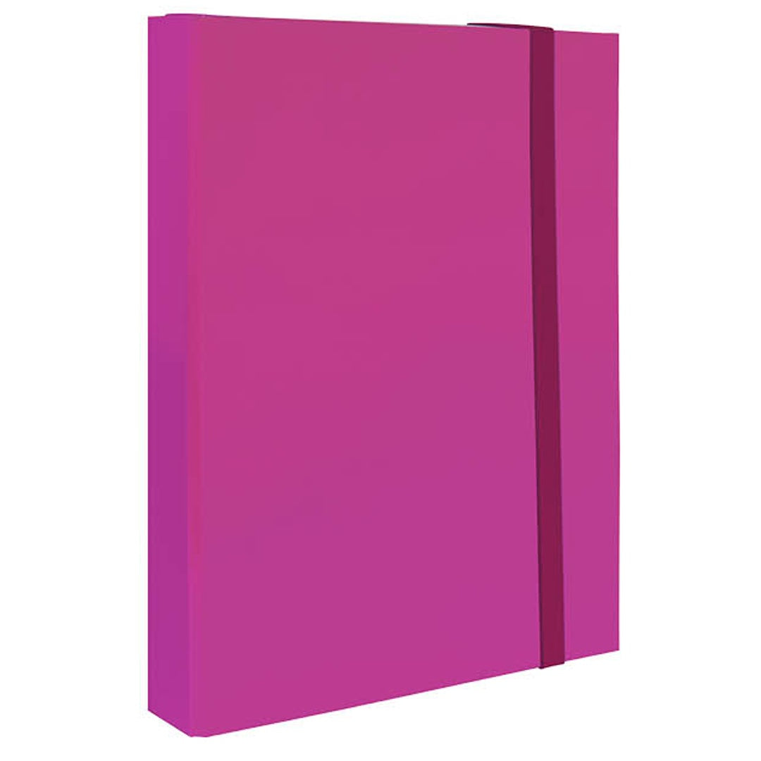 Cartella con Elastico Piatto – fucsia d5