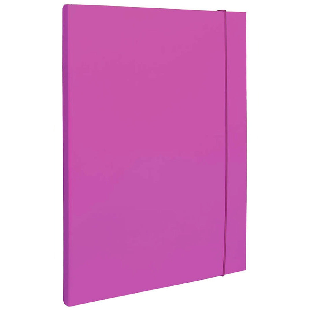 Cartella 3 Lembi con Elastico Tondo D1 Fucsia