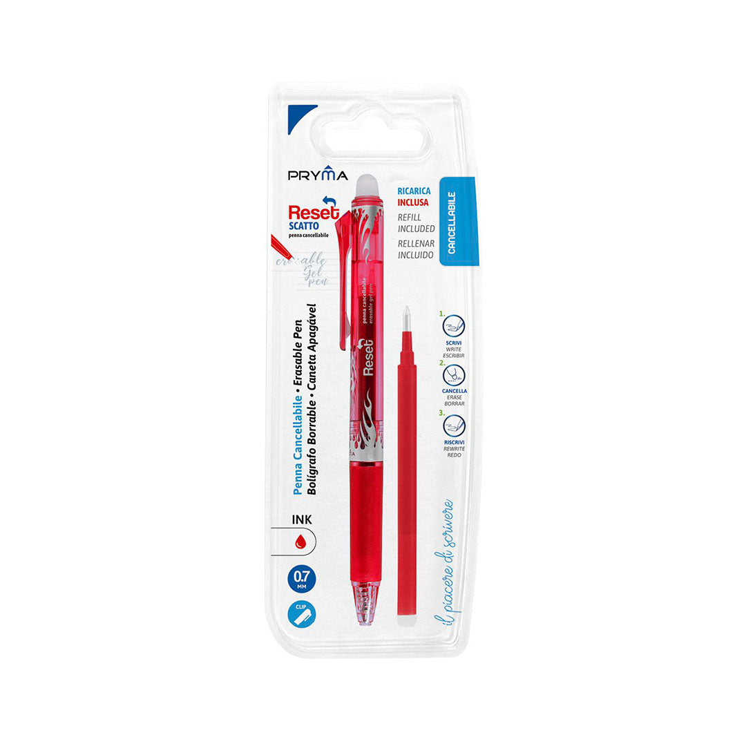 Penna Cancellabile a Scatto 0.7mm + Ricarica