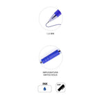 Penna a Sfera a Scatto Click Punta 1 mm 6 pz