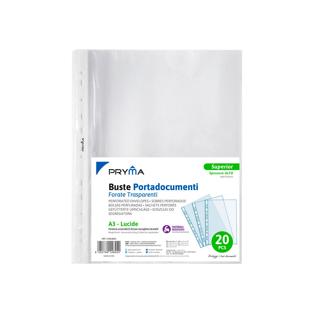 Busta Porta Documenti Superior 20 pz Lucida