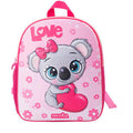 Zaino Spalla 3D Rilievo Soft Touch, Scuola Dell'Infanzia e Asilo (Bimba Koala)