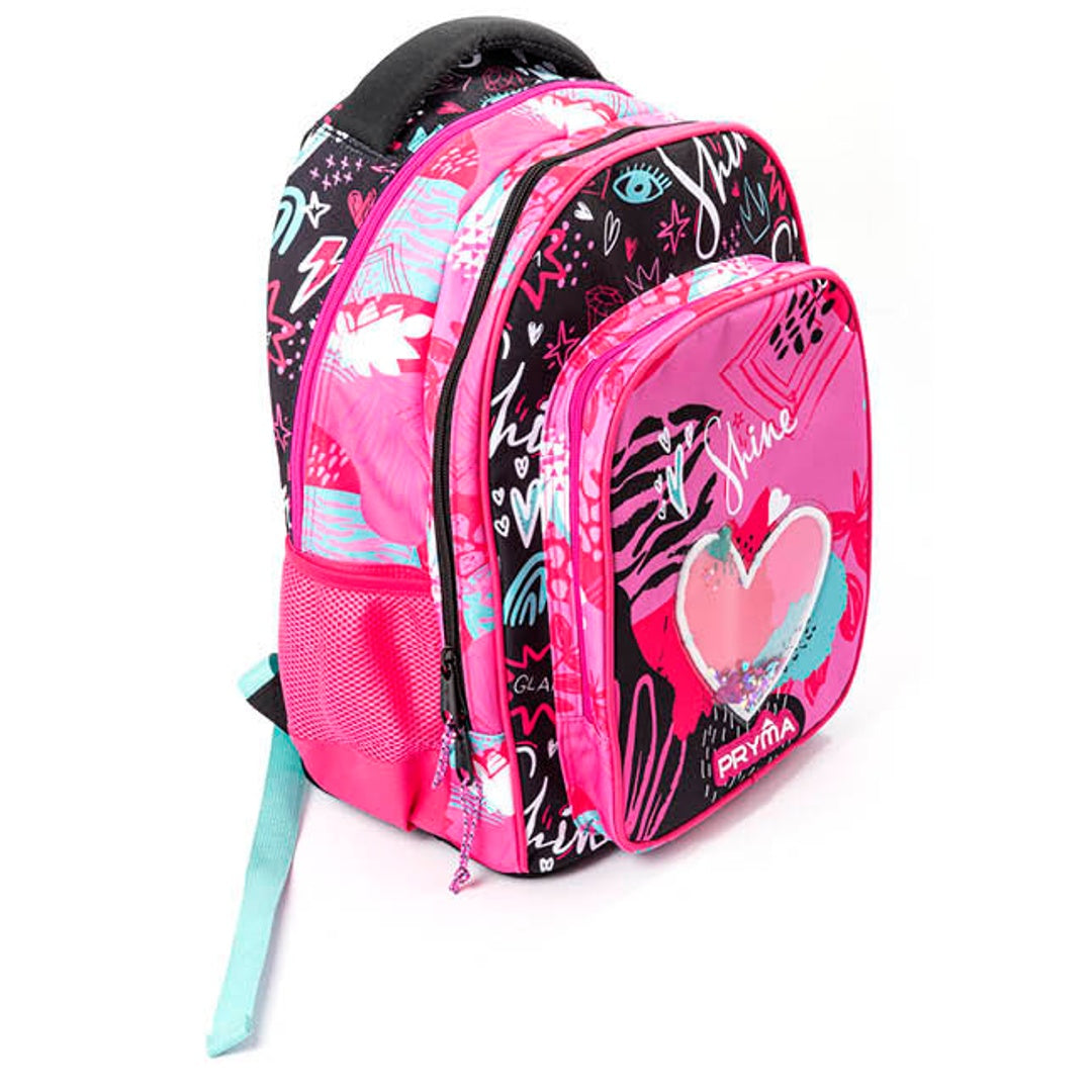 Zaino Spalla, per Scuola Elementare, 36 Lt con Borraccia Omaggio (Cuore Bimba)