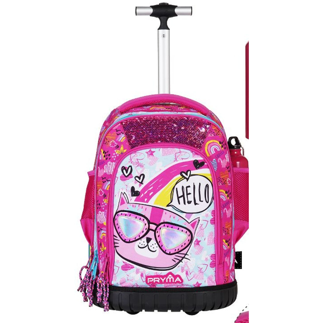 Zaino Trolley Scuola Elementare Bambina – Gatto