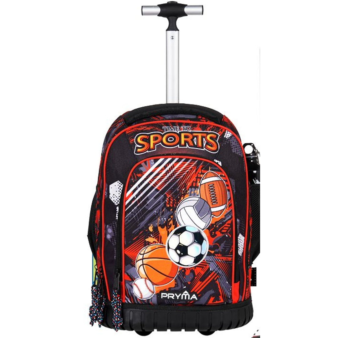 Zaino Trolley Scuola Elementare Bambini 36 Lt con Borraccia Omaggio (Bambino, Sport)