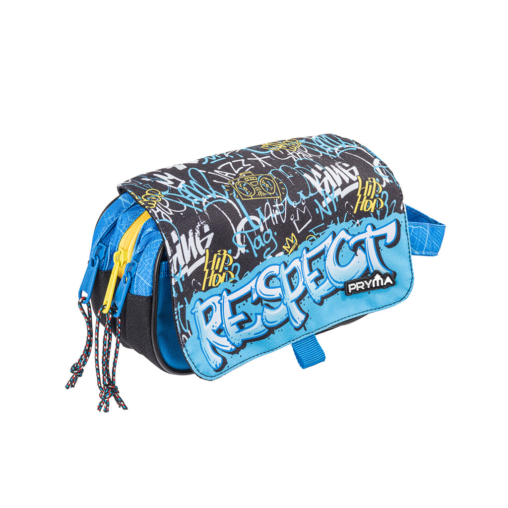 Astuccio Scuola Street Azzurro