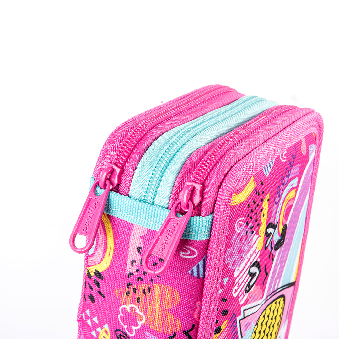 Astuccio a Tre Scomparti 3Zip Gatto