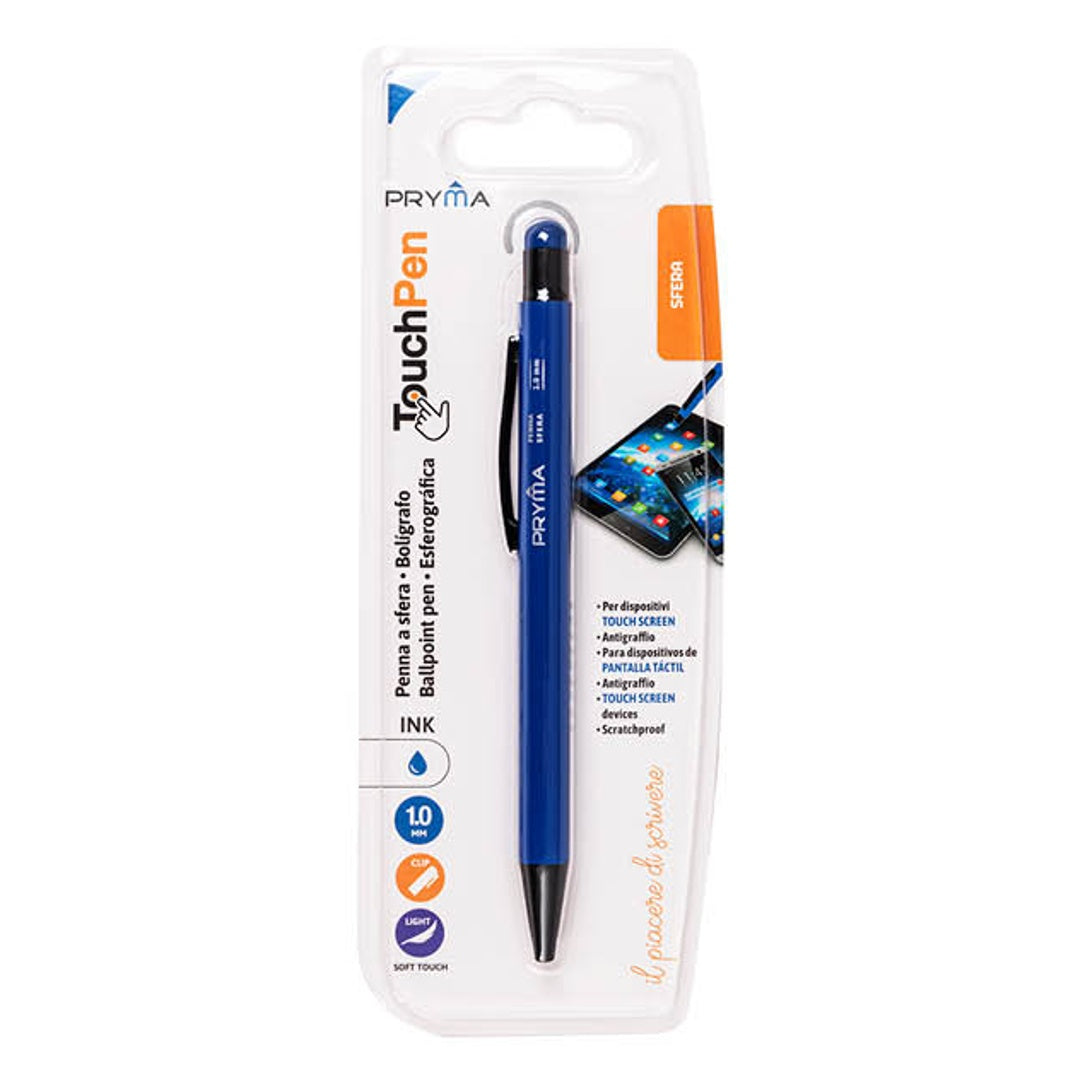 Penna a Sfera Touch Screen 1 mm – Blu