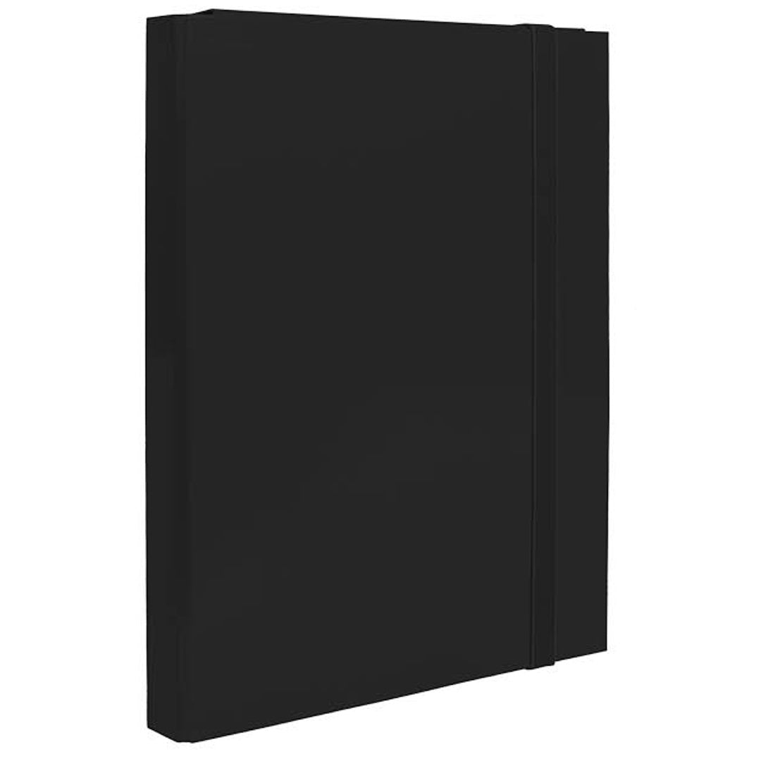 Cartella con Elastico Piatto – nero d3