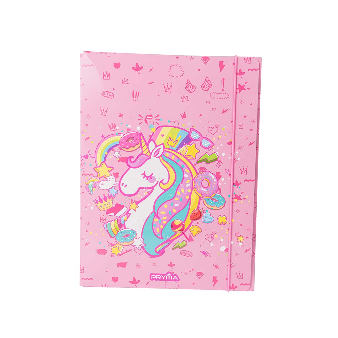 Linea Unicorno Cartellina 3 Lembi Tondo D1